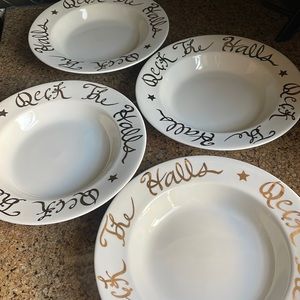 Set of 4 Holiday Soup Bowls